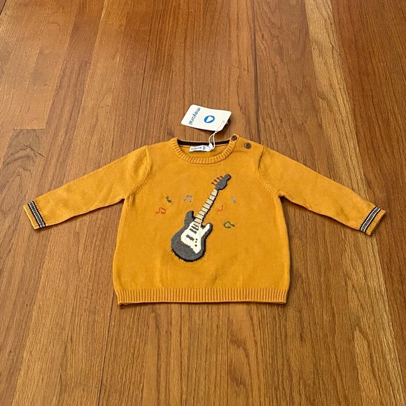 Mayoral Other - Mayoral Mustard Guitar Kids Sweater
